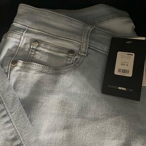Fashion Nova, light blue jeans, size 16